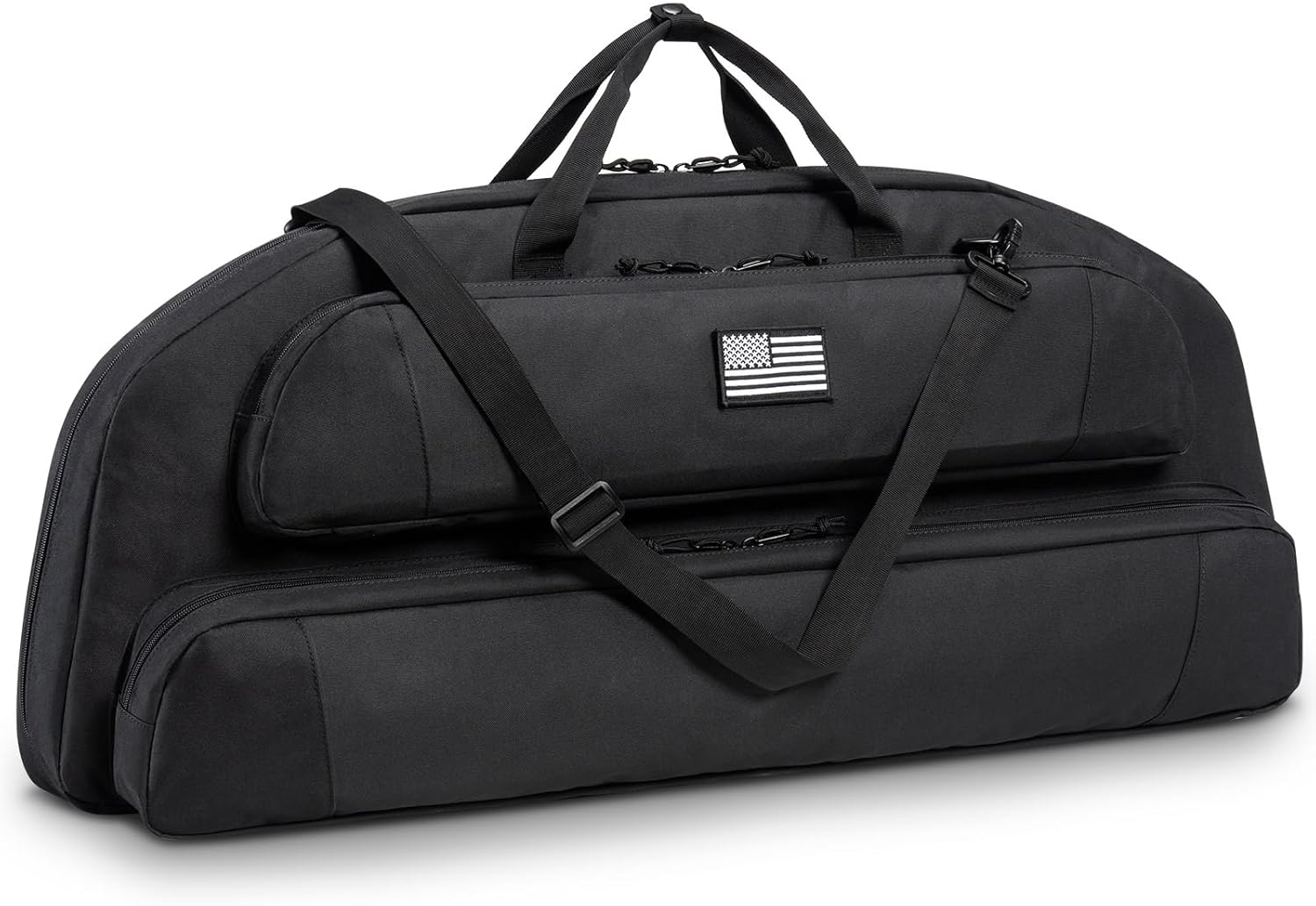 CVLIFE 37" Compound Bow Case, Bow Bag Soft Bow Case Compact Arrow Case, Lightweight Archery Case with Backpack Strap and Arrow Pocket Padding for Hunting Protection