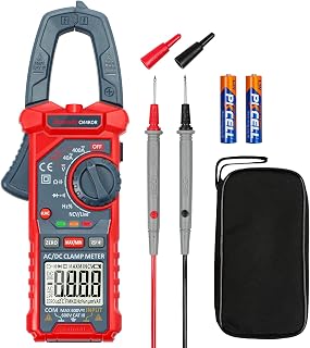 AstroAI 4000 Counts Digital Clamp Meter Multimeter - Auto-Ranging AC/DC Amp Tester, NCV, Live Wire Detection, Blue