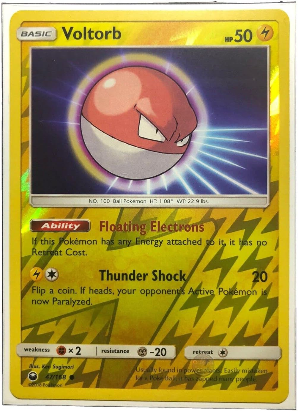 Voltorb - 47/168 - Common - Reverse Holo - Celestial Storm - NM/M