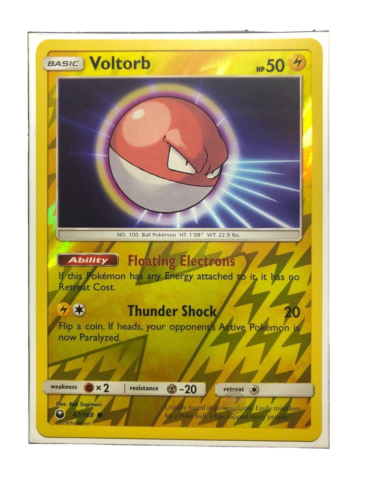 Voltorb - 47/168 - Common - Reverse Holo - Celestial Storm - NM/M