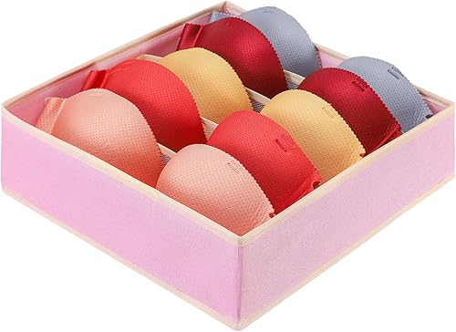 Miniatura 1 de Organizador de ropa para cajones debajo del gabinete, cubos de almacenamiento plegables de 5 celdas, organizador de cajones de ropa interior, cajas