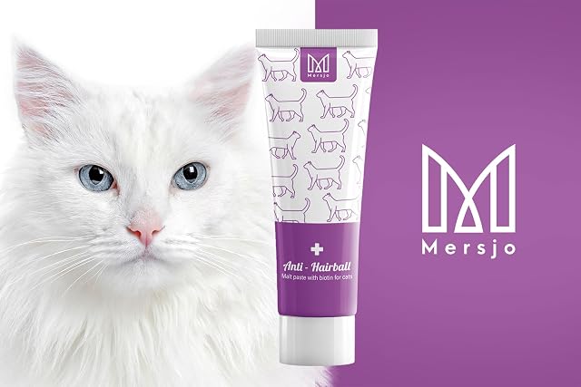 Foto 5 de 8 de Mersjo Pasta antipelo para gatos, 100 g, suplemento nutricional para gatos, contra bolas de pelo