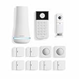 11 Piece Wireless Home Security System Gen 3 with Wireless Indoor HD Camera - Optional 24/7 Professional Monitoring - No Contract - Compatible with Alexa and Google Assistant,White