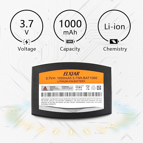 Miniatura 3 de BAT1060 Batería de repuesto de 3.7V 1000mAh para 3M C1060 Intercomunicador inalámbrico RF1060 T-1 XT-1 Auriculares de conducción CP-SN3M