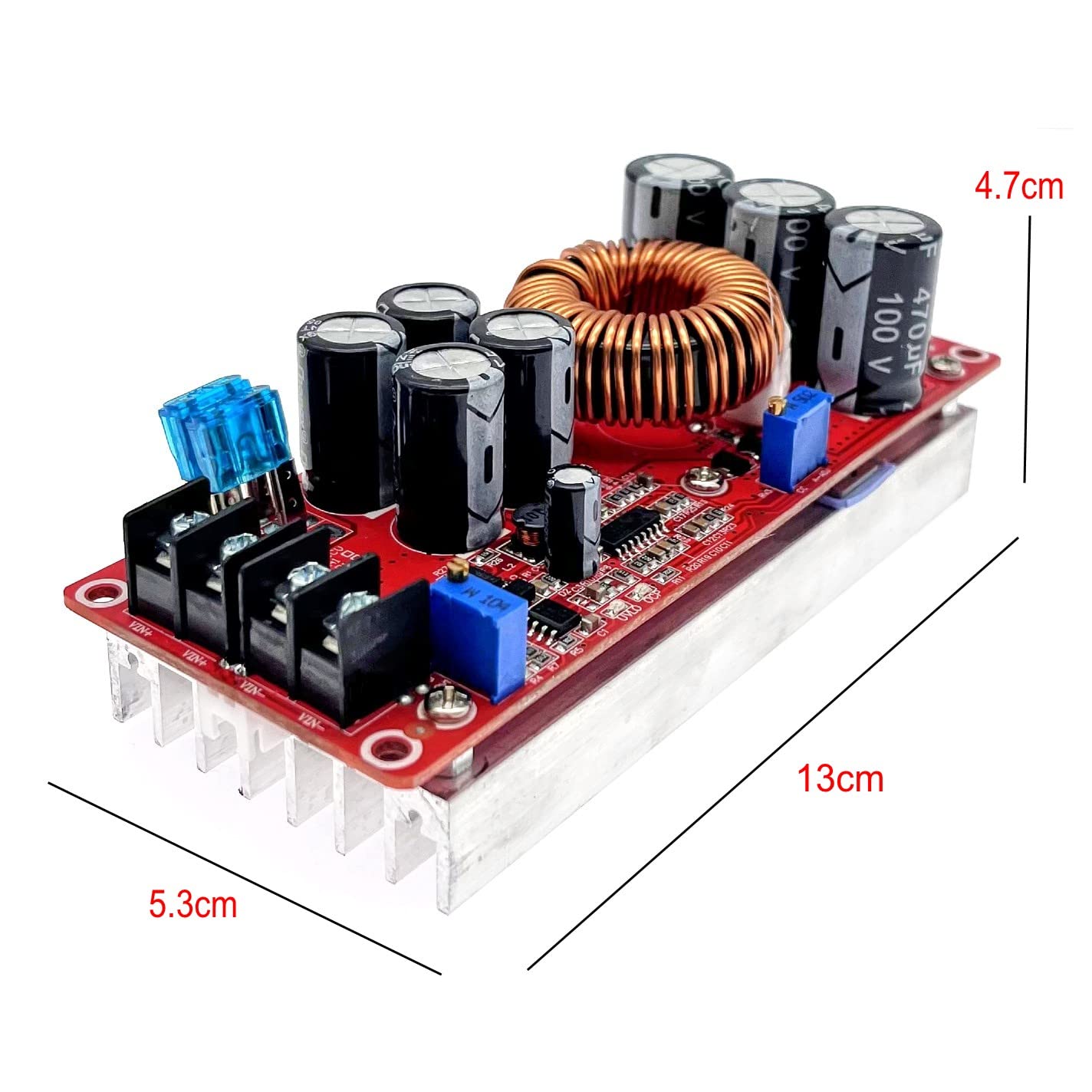 JZK 1200W 20A DC Boost Module High Power Boost Converter DC to DC