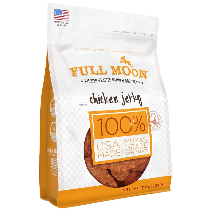 Petisco de Frango Seco para Cães Full Moon, formato wafer, 340 g