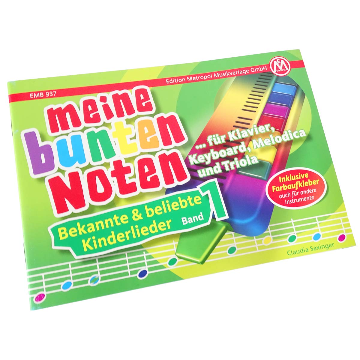 keepdrum Melodica Pink 37 klawiszy z kieszenią + zeszyt z nutami dla dzieci