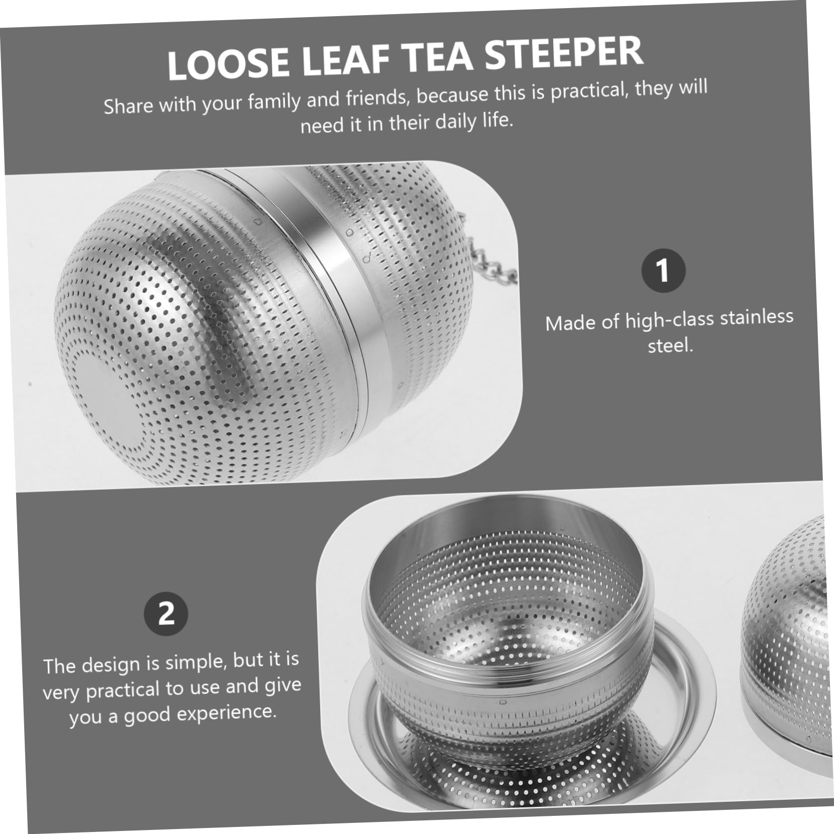 PRETYZOOM 5 Piezas Filtro De Bandeja De Goteo Bola De Té Para Té De Hojas Sueltas Colador De Té Cafetera De Té Para Té Helado Té Reutilizable Más Empinado Soporte De Té Para Té Suelto