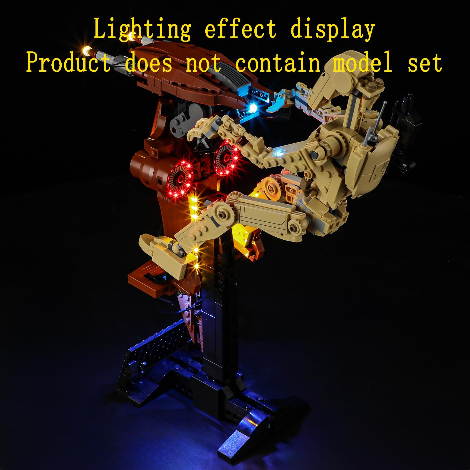 GEAMENT LED Light Kit Compatible with LEGO Battle Droid with STAP Building Blocks Model - Image 4