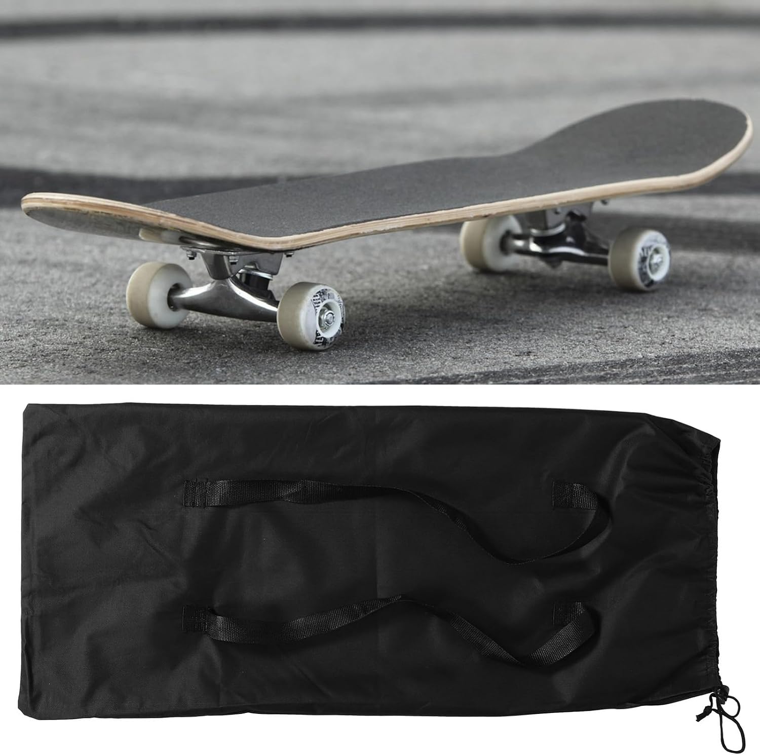 BESPORTBLE Skateboard Backpack with Adjustable Straps Multi-Functional Thick Nylon Carry Bag for Skateboard Accessories Portable Storage for Travel and Outdoor Use