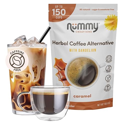 Miniatura 10 de Nummy Creations Alternativa original al café de hierbas instantáneo con diente de león. Sabor de café de cuerpo completo, sin cafeína, totalmente