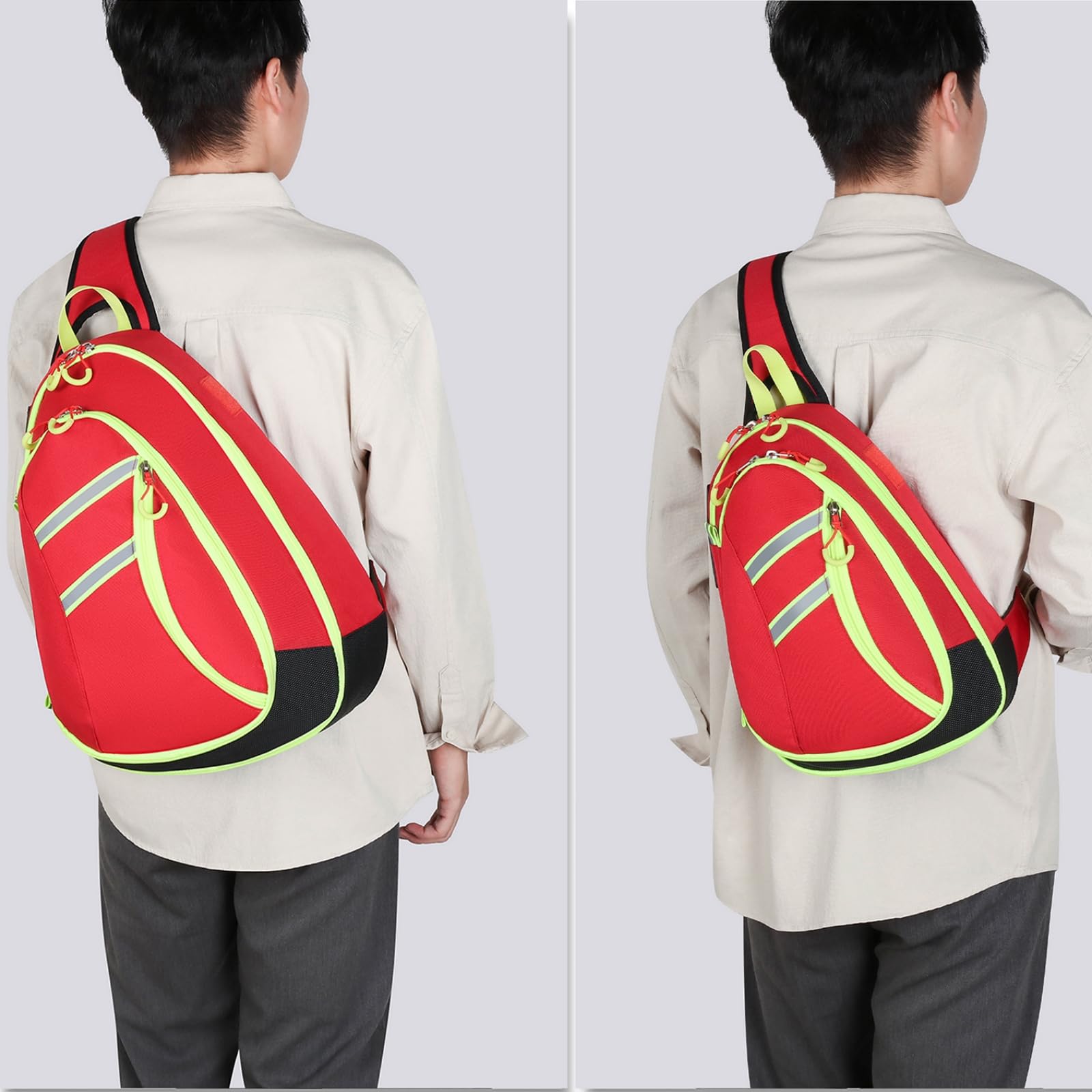 Borsa a tracolla per primo soccorso, borsa a tracolla da viaggio, borsa medica resistente, per ciclismo, campeggio, lavoro, viaggi.