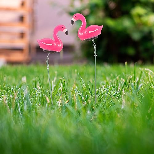 Miniatura 8 de GANAZONO 5 piezas Tiestos para Plantas Decoración Exterior Puerta Exterior Flamenco Decoración Ganchos de Pared Decorativos Jardinera Exterior