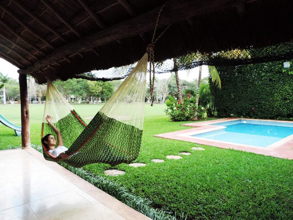 Traditional Mayan Hammock -Nopales Hammock (Small) - Thick Nylon Thread