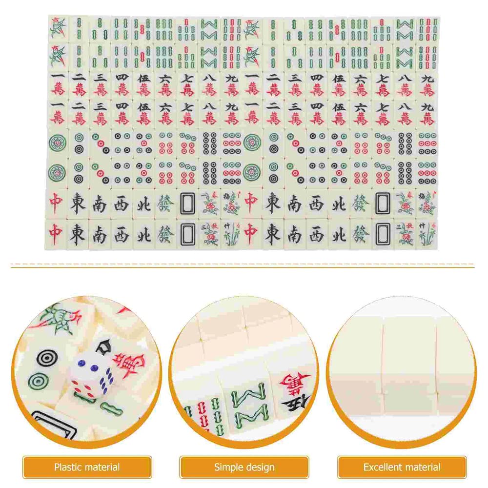 chengjing Juegos de Viaje Mahjong,El Juego Mah Jongg Incluye 144 fichas chengjing Juegos de Viaje Mahjong,El Juego Mah Jongg Incluye 144 fichas