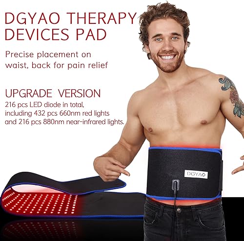 Miniatura 2 de DGXINJUN Dispositivos de terapia de luz infrarroja roja para envoltura corporal Alivio del dolor de espalda Uso en el hogar Articulaciones de
