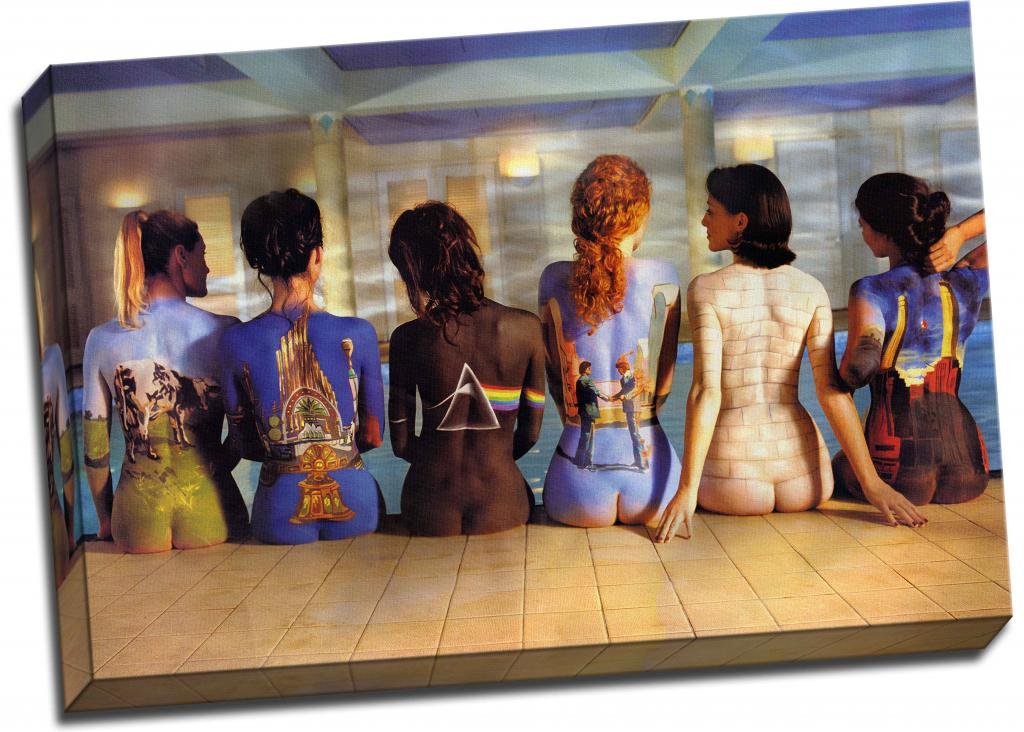 Panther Print Multicoloured Back Catalogue Canvas Print Large 30X20 Inches A1