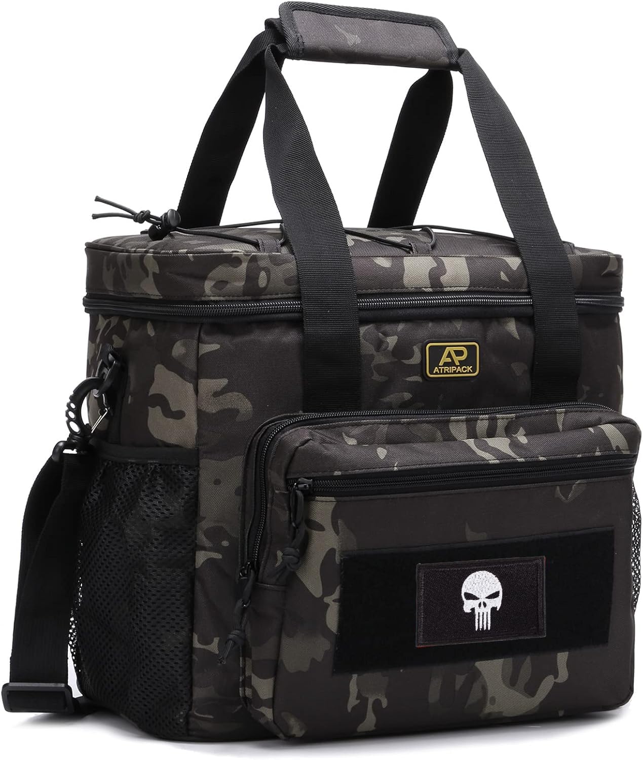 Taktische 22L Kühltasche für Männer als Lunchtasche zur Arbeit | Taktische Kühltasche für Essen, verstellbarer abnehmbarer Gurt, auslaufsichere Innenverkleidung, weiche Tasche zum Angeln
