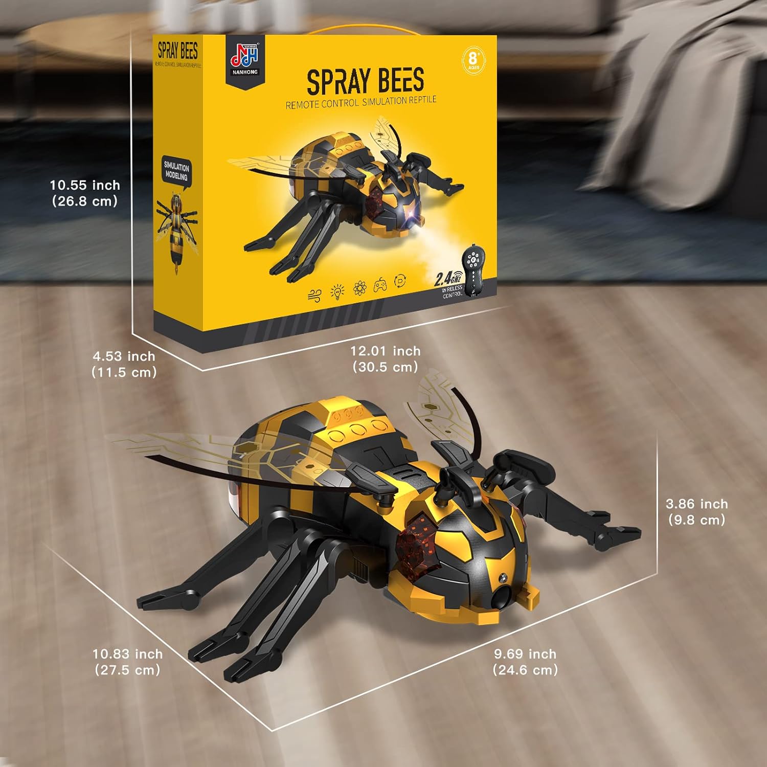Remote Control Bee Kids Toys Realistic RC Robot, Robot for Kids