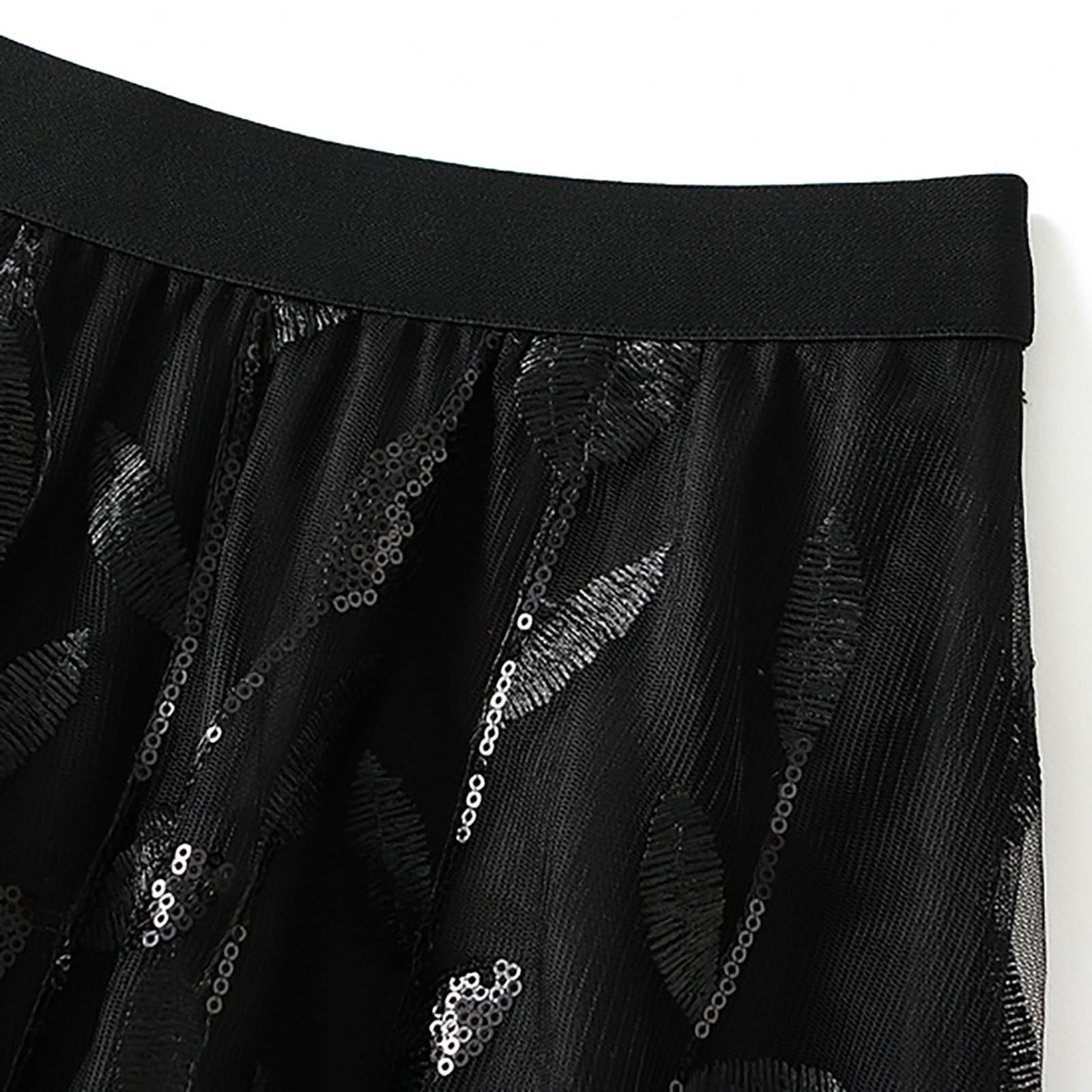 Jupe en tulle à volants pour femme - Multicouche - En maille - Ligne A - Pour un bal de fin d'année ou un mariage