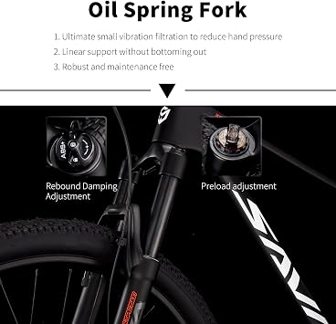 SAVADECK Lantop 610 Carbon Fiber MTB with Shimano U6000 10 Speed Shift Groupset, Hydraulic Disc Brake with Shimano MT200 Break System