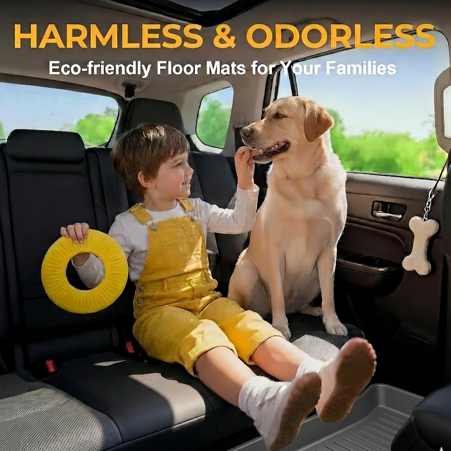 SUPER LINER Floor Mats & Accessories Compatible with Tesla Model Y Juniper 2026 2025,9 PCS Custom Fit TPE All Weather Full-Cabin Protection Kit System(Only fit Premium&Performance)