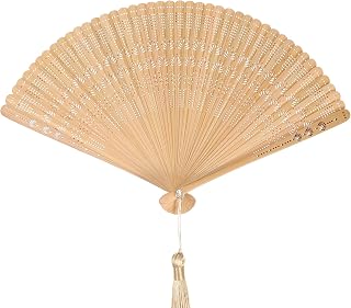 IMIKEYA Folding Hand Fan for Women: Wooden Hand Fans Foldable Vintage Fan Handheld Foldable Fans for Party Festival Wedding