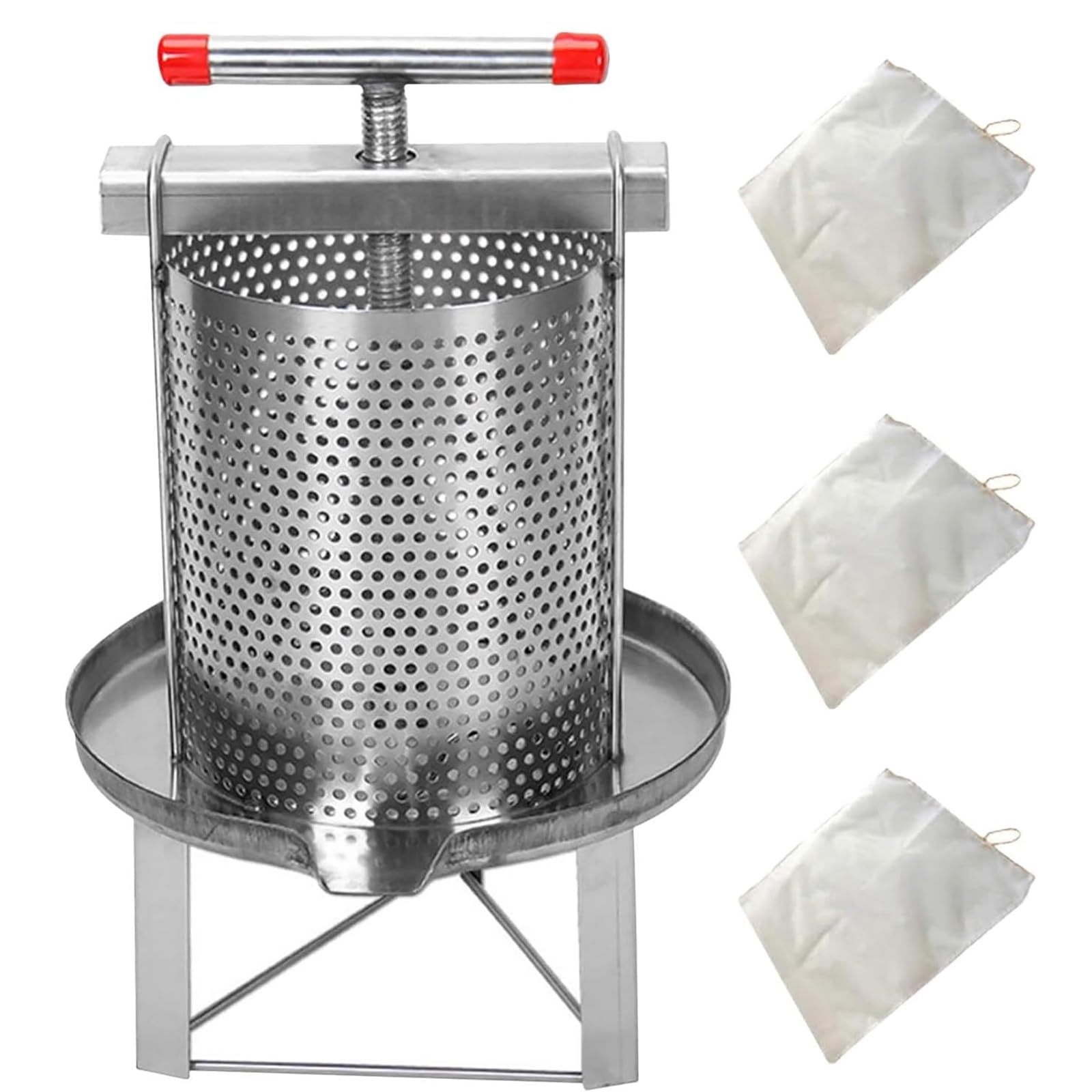 Centrifugadora de Miel eléctrica tangencial de Acero Inoxidable, tamaño Panal, Apicultor, Accesorio tangencial con accionamiento Manual, Extractor de Miel de Acero Inoxidable