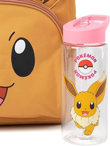 Miniatura 5 de Pokemon Juego de mochila para niñas Paquete de mochila con mochila escolar, estuche para lápices, bolsa de almuerzo y botella de agua Juego a