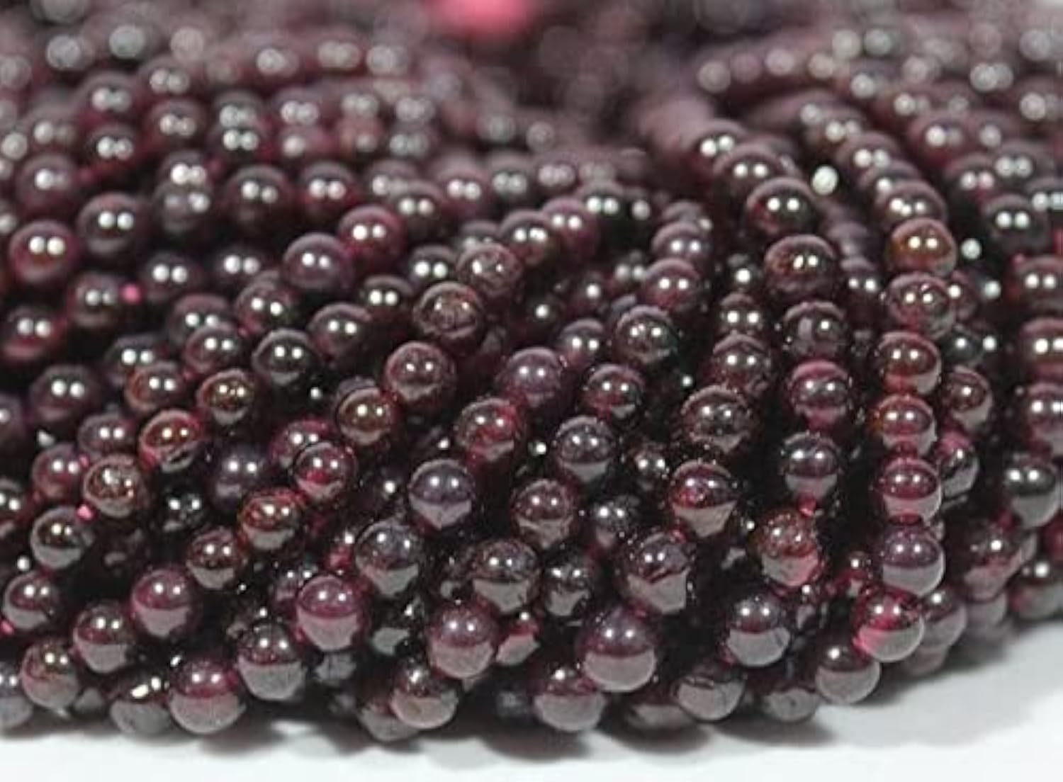 Garnet Beads perles de grenat AAA Finest pierres naturelles rouges pour bijoux de luxe