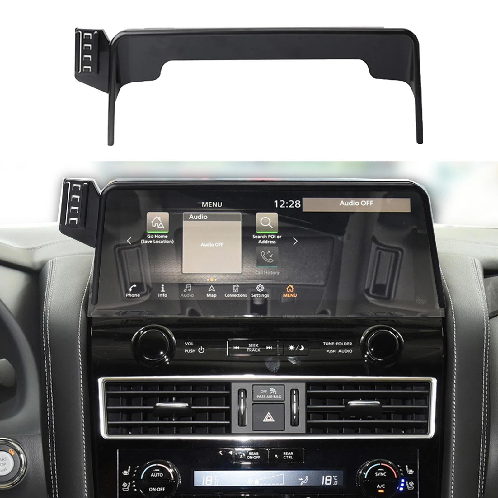 Soporte Móvil Coche para Nissan Patrol Y62 2021-2024, Soporte para teléfono móvil para Coche Soporte para GPS Soporte de navegación