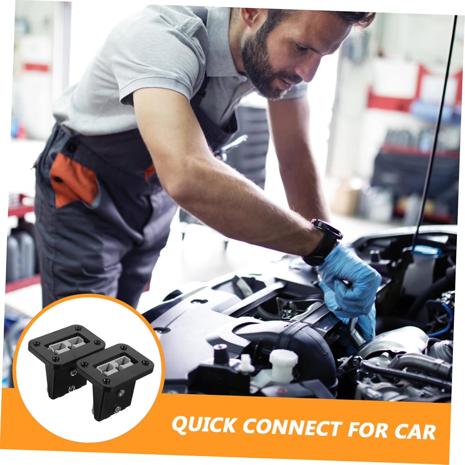 2pcs Quick Automotive Electric Vehicle Wire Harness Plug Battery Switch Connector