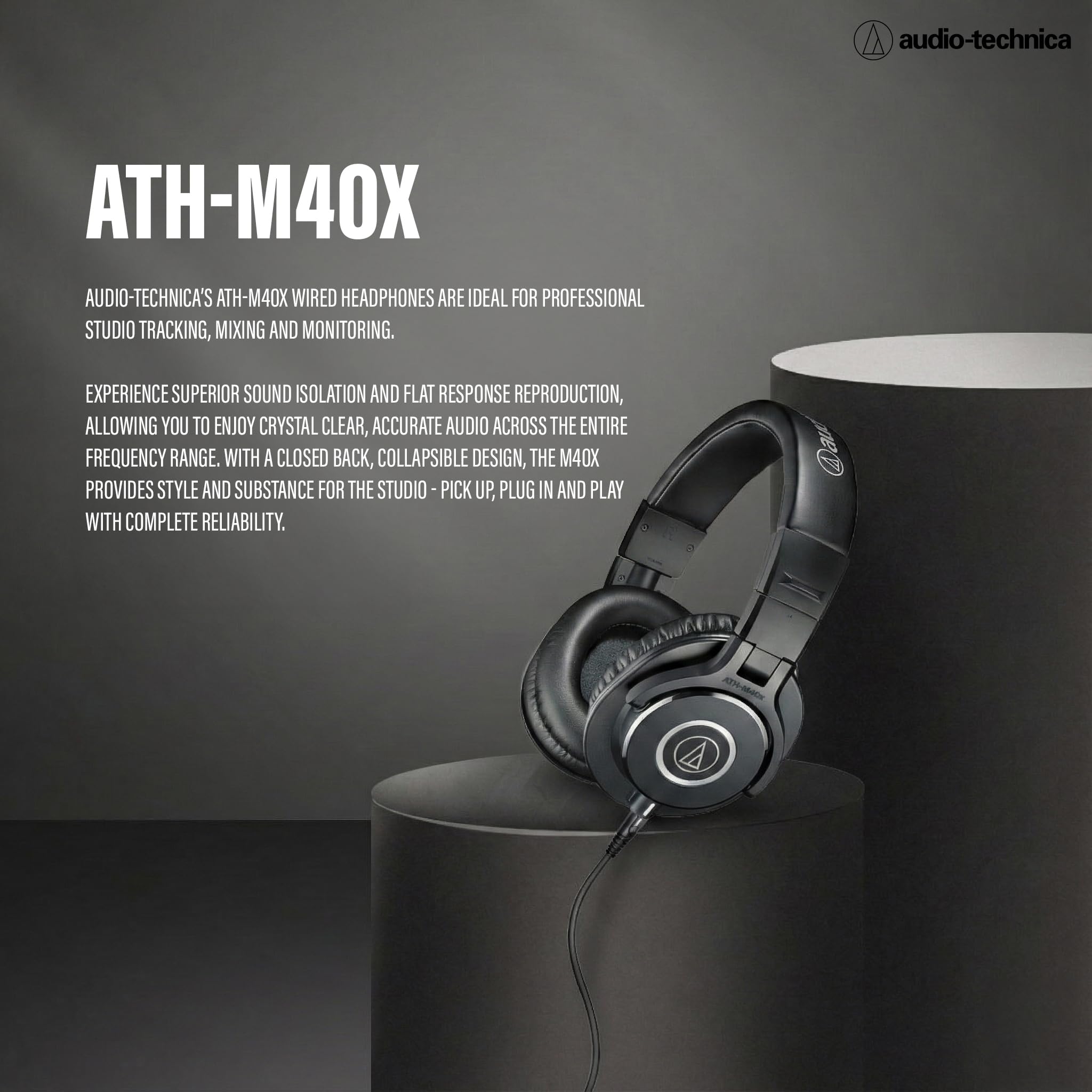 Amazon | Audio-Technica ATH-M40x プロフェッショナルモニター