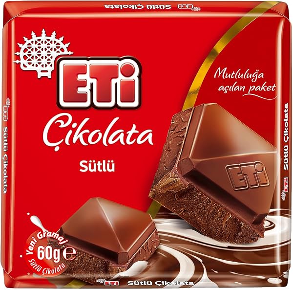 Eti Sütlü Kare Çikolata 60 g
