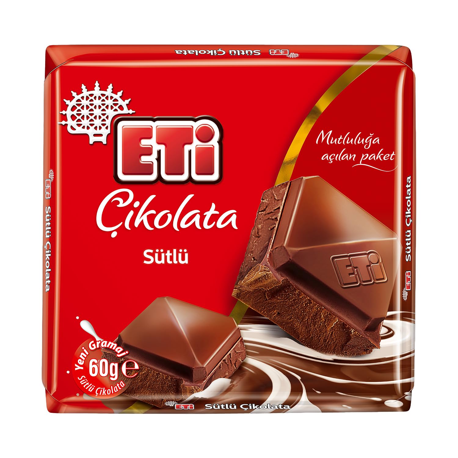 Eti Sütlü Kare Çikolata 60 g