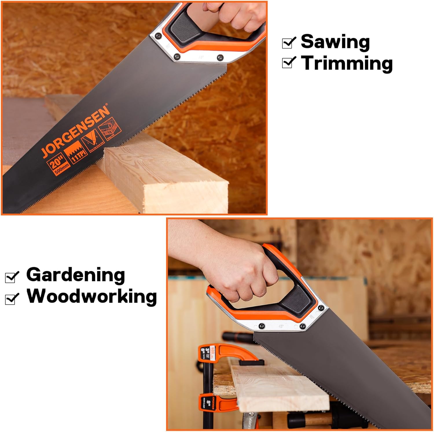 JORGENSEN 20 Inch Pro Hand Saw & JORGENSEN 20 Inch Black Coated Pro Hand Saw