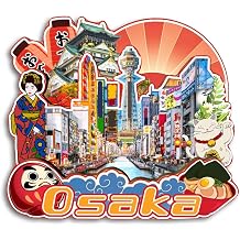 Refrigerator Magnet Osaka Japan Fridge Magnet City Travel Souvenirs Tourist Gifts 3D Classic Landmarks Handmade Crafts Home Decoration -3748
