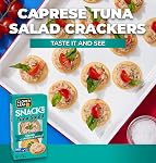 Clover Leaf Classic Tuna Salad Snack Kit - 90g, 12 Count - 7g Protein per Box - Pre-Mixed Flavoured Light Skipjack - Ready to Eat Meal with Crackers & Spoon