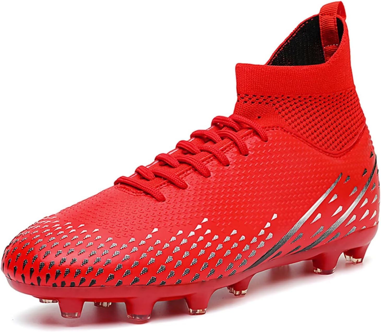 Mens Soccer Cleats for Womens High top Outdoor Footall Boots Ankle Professional Training Shoes