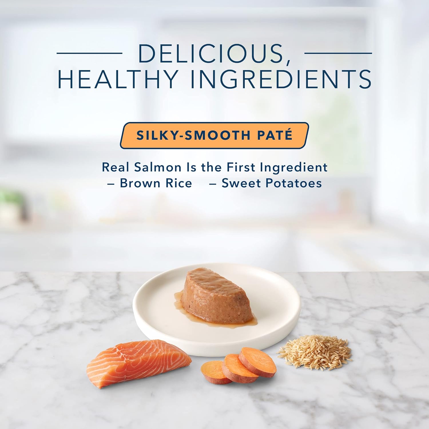 Blue Buffalo Tastefuls Spoonless Singles Natural Wet Cat Food Paté, 2.6-oz Twin-Pack Trays, Salmon Entreé (24 Count)