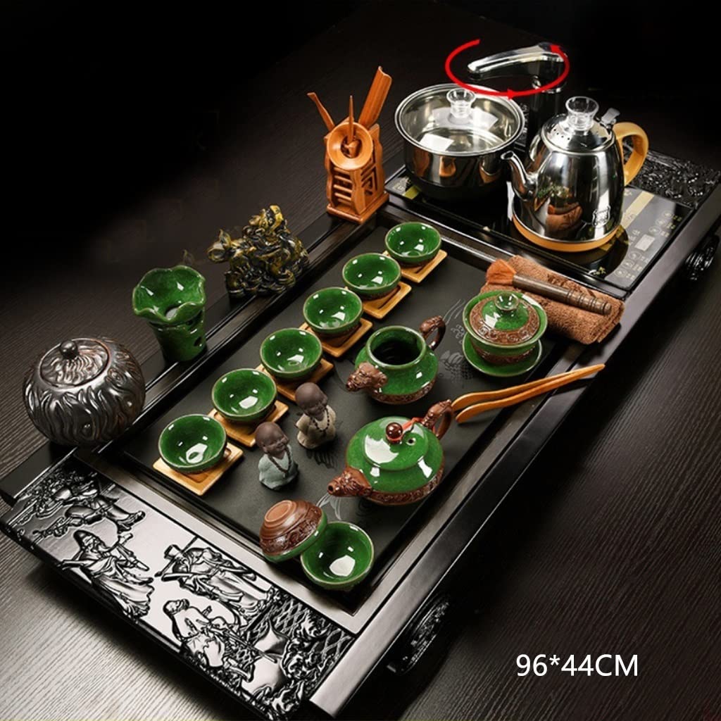 Zestaw Do Herbaty Kung Fu, Chiński Ceramiczny Zestaw Do Herbaty, Prosty Automatyczny Czajnik Domowy, Kuchenka Elektryczna, Filiżanka Do Herbaty, Ceremonia Parzenia H