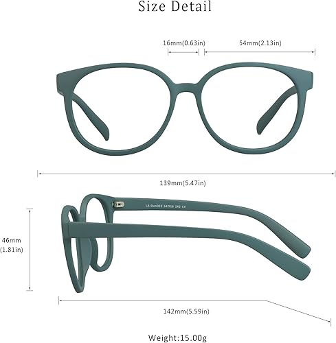 Miniatura 5 de LifeArt Lentes de bloqueo de luz azul, antifatiga ocular, anteojos de lectura para computadora, anteojos de juegos, gafas de TV para mujeres y