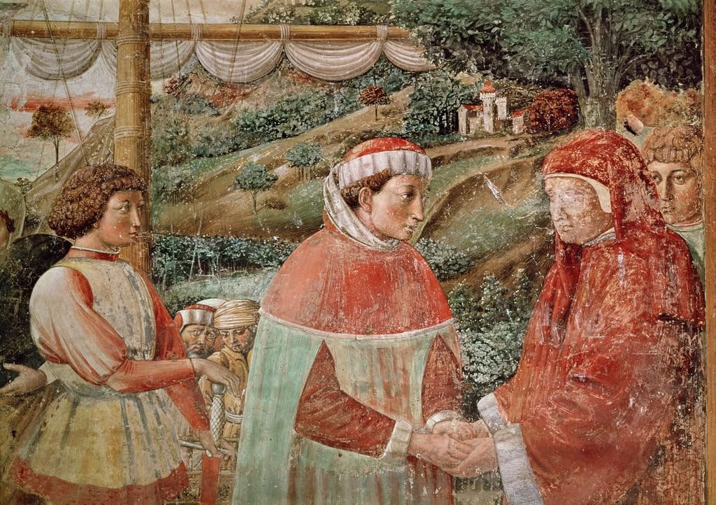 Cuadro en lienzo decorativo de San Agustín por Benozzo Gozzoli, elegancia para el hogar, 60x90cm 5