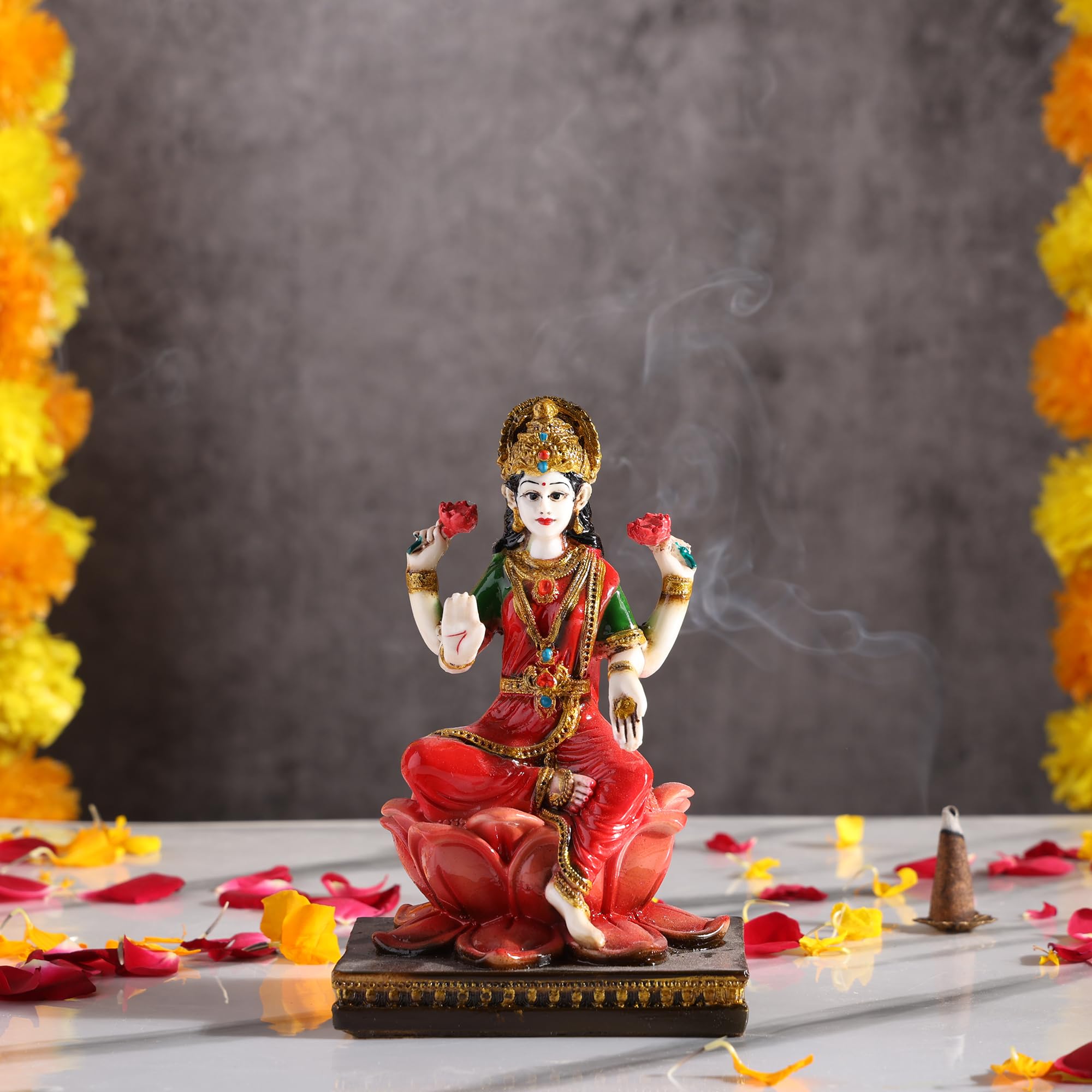 White Marble Ganesh Idol - Lord Ganesha Statue -10