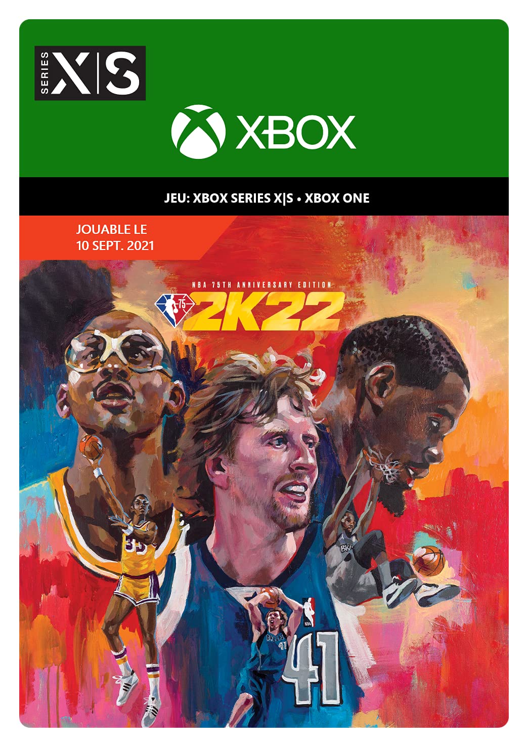 NBA 2K22 Xbox Code à télécharger Edition 75ème Anniversaire pour console de salon
