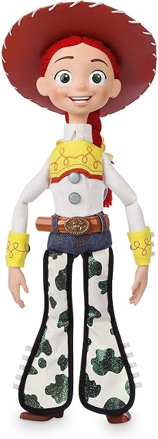 Disney Store Official Jessie Interactive Talking Action Figure from Toy Story, 35cm/15, Features 10+ English Phrases & Sounds, Interacts with Other Figures and Toys, Removable Hat, Ages 3+