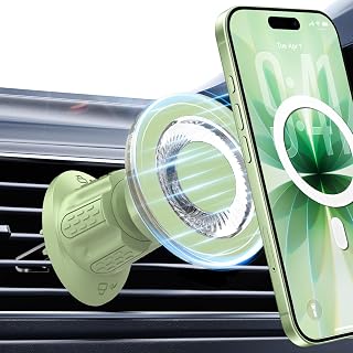 for MagSafe Car Mount,【22 N55 Super Magnets】 Magnetic Phone Holder for Car Air Vent, Cell Phone Mount Car Accessories Compatible with iPhone 17 16 15 14 13 12 Pro Max (Sage)
