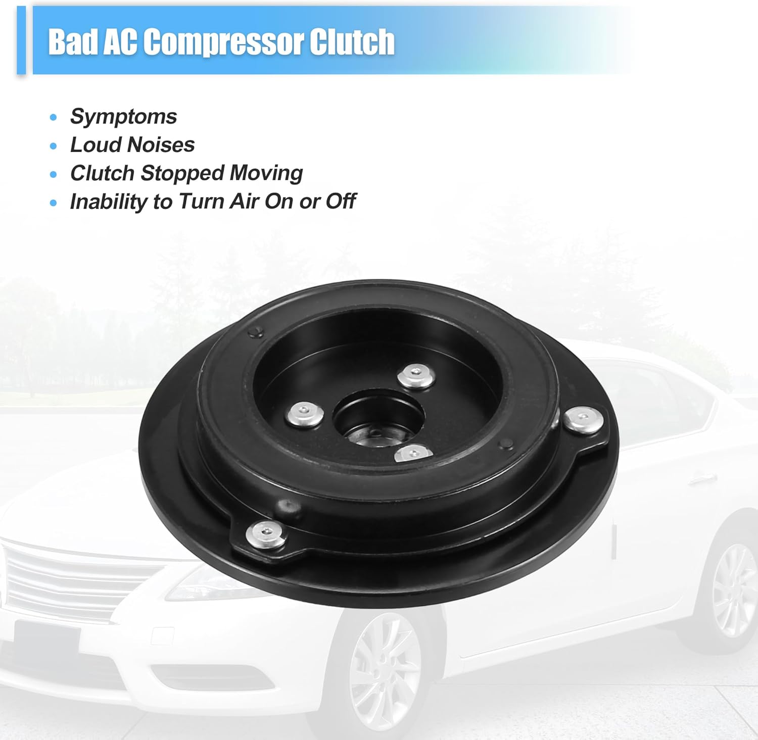 X AUTOHAUX A/C Compressor Clutch Plate Auto Repair Compressors Assembly for Ford for Mustang 5.0L 2011-2019