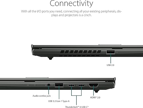 Miniatura 6 de ASUS VivoBook S 14X OLED portátil, pantalla de 14.5 pulgadas 2.8K 16:10 120Hz, plataforma Intel Evo, CPU Intel Core i5-12500H, 8GB RAM, 512GB SSD,