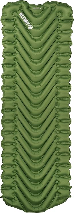 Klymit Static V Long Inflatable Sleeping Pad for Camping, Lightweight Hiking and Backpacking Air Bed For Tall Campers, 2.5 Inch Thick